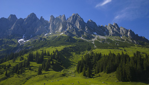Berge in der Umgebung der Anlage